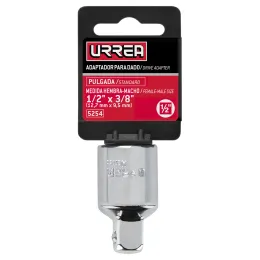 Adaptador para Matraca de Cuadro 1/2" HEMBRA A Cuadro 3/8 MACHO", Truper
