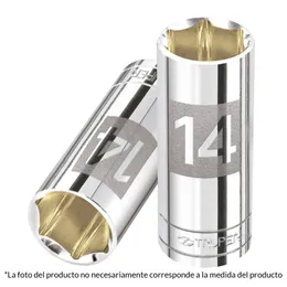 Dado Largo de 3/8 Pulgadas, 6 Puntas, Cuadro 1/4', Truper