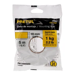 Cinta Doble Cara de 19 Mm X 5 M, Pretul