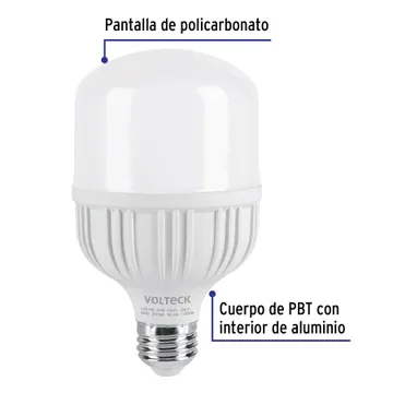 FOCO LED 20W ALTA POTENCIA E26 100-240V 57633 BRILLA MAX