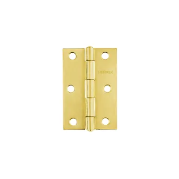 BISAGRA RECTANGULAR 3" ACERO LATONADO