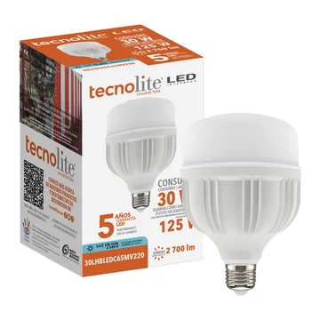 Lampara LED Pares 30W Luz Fría E27 2700LM 100-240V 6500K