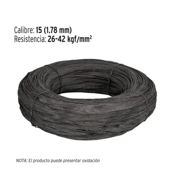 Kilo de Alambre Recocido Calibre 15 en Rollo de 1 Kg, Fiero
