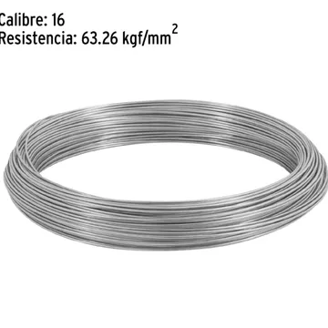 Kilo de Alambre Galvanizado, Calibre 16, Fiero
