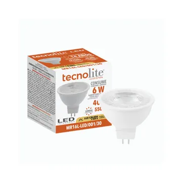 Lampara LED Mr16 6W Luz Neutra 550LM 100-240V 4000K