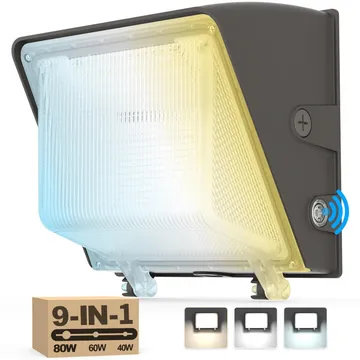 Wallpack Modeloforwall Swichable, 80w/100w/120w, 30K / 40