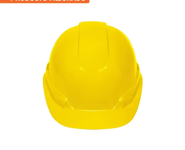 Casco de Seguridad Ventilado, Ajuste de Matraca - Amarillo