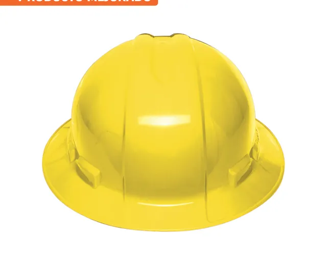 Casco de Seguridad Ala Ancha, Truper - Amarillo