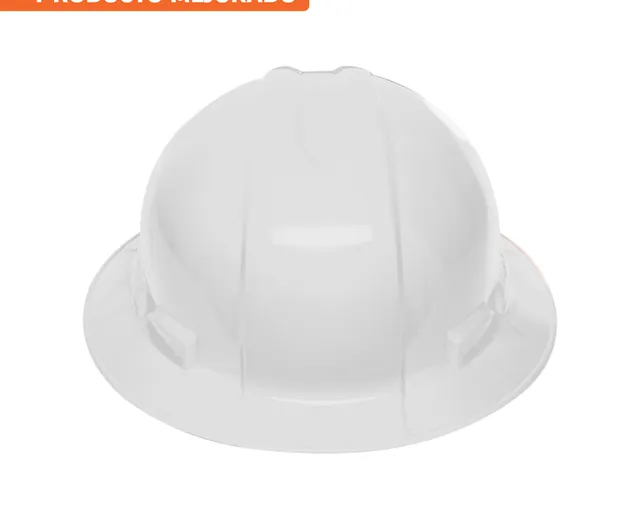 Casco de Seguridad Ala Ancha, Truper - Blanco