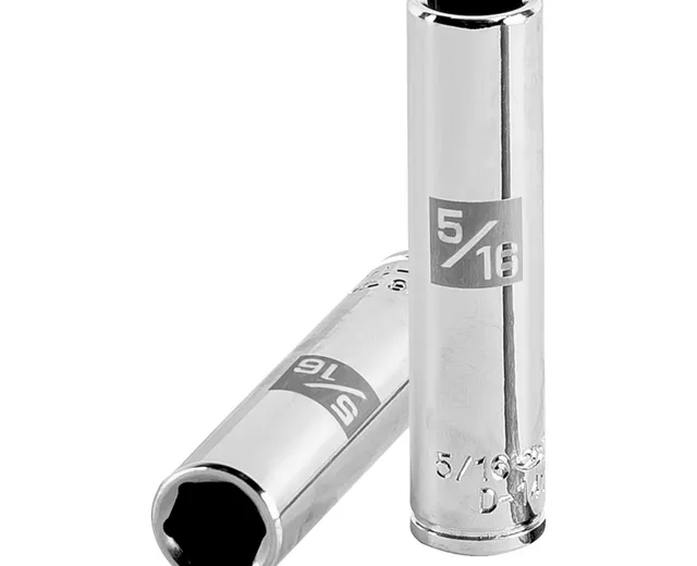 Dado Largo de  5/16 Pulgadas, 6 Puntas, Cuadro 1/4", Truper