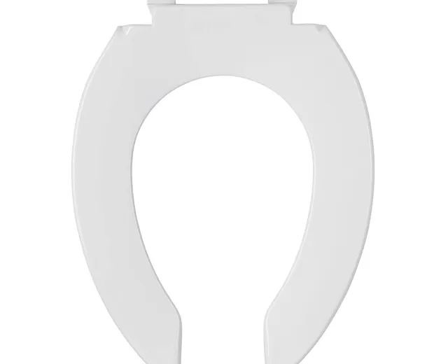 Asiento Alargado Sin Tapa para Taza Fluxmetro, Blanco,foset
