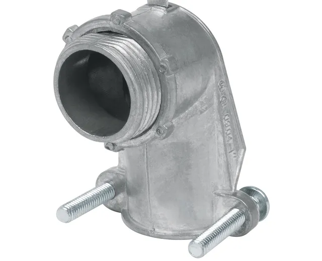 CONECTOR CURVO 1' PARA TUBO FLEXIBLE METÁLICO, VOLTECK