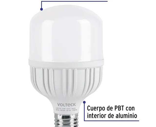 FOCO LED 20W ALTA POTENCIA E26 100-240V 57633 BRILLA MAX