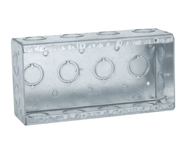 CAJA MET 4X4 KO 1/2" Y 3/4" PROFUNDA 1-1/2" REDONDA RACO
