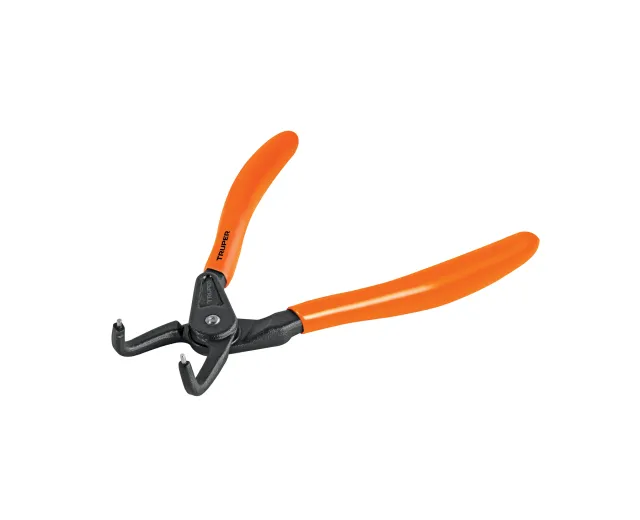 PINZA PUNTA A 90° 6-3/4" PARA CERRAR ANILLOS, MANGO PVC