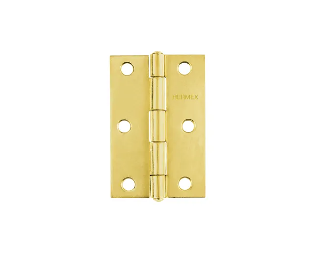 BISAGRA RECTANGULAR 3" ACERO LATONADO