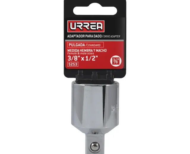 Adaptador para Matraca de Cuadro 3/8"HEMBRA A Cuadro 1/2 MACHO", Truper
