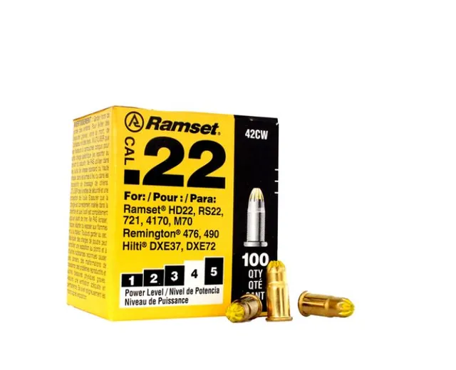 Fulminante Calibre 22 Ramset - Amarillo