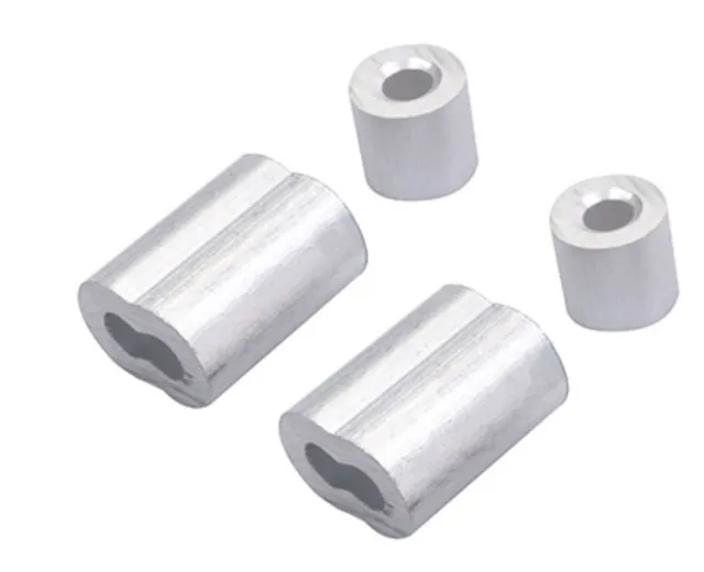 Casquillo Aluminio Doble 1/8