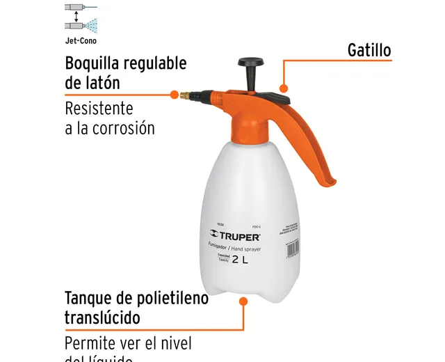 Fumigador de 2 Litros Domstico, Truper