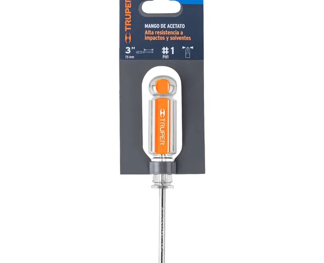 Desarmador Dielctrico de Cruz 3/16" X 3", Truper