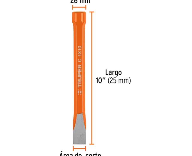 Cincel de Corte Frío de 3/4 X 10", Truper