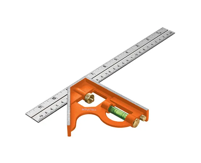 Escuadra 12" de Combinacin con Punzn para Marcar, Truper