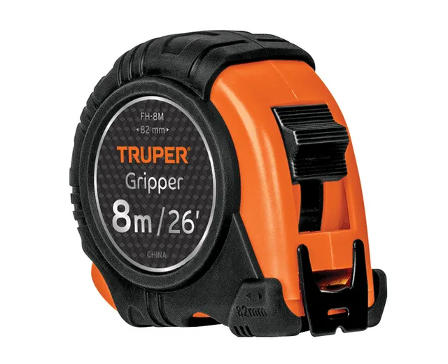 Flexmetro Gripper Contra Impactos 8 M Cinta 25 Mm, Truper