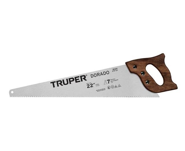 Serrucho 22" Dorado, 7 Dpp, Truper