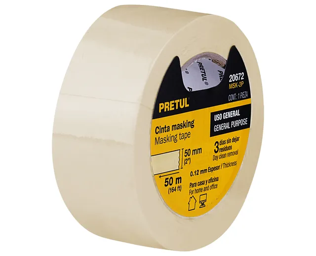 Cinta Masking Tape de 1/2" X 50 M, Pretul