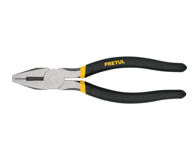 Pinza para Electricista 8" Mango de Vinil, A Granel, Pretul