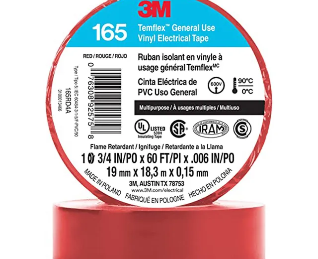 Cinta Temflex 3M Roja