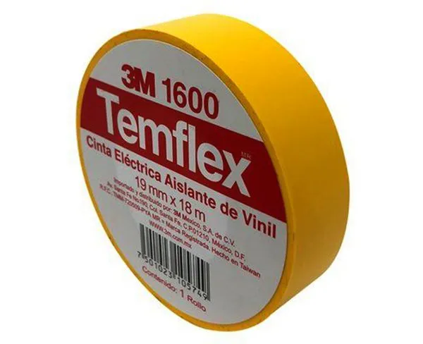 Cinta Temflex 1600 3M Amarilla