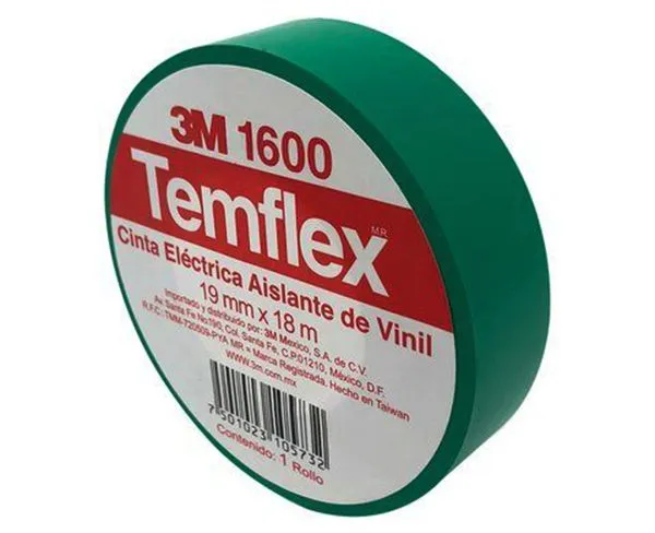 Cinta Temflex 1600 3M Verde