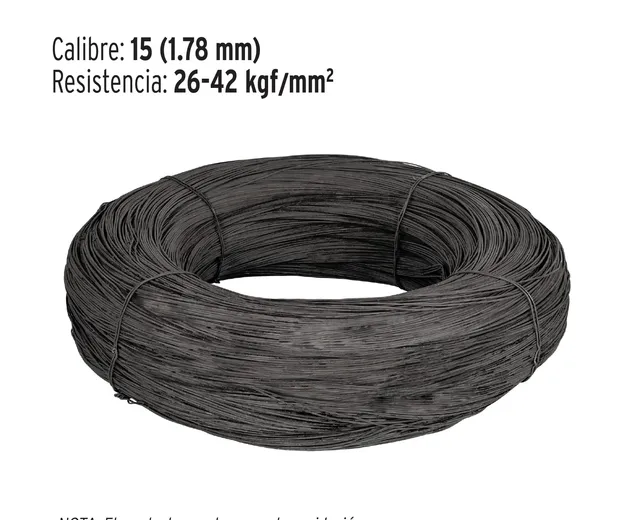 Kilo de Alambre Recocido Calibre 15 en Rollo de 1 Kg, Fiero