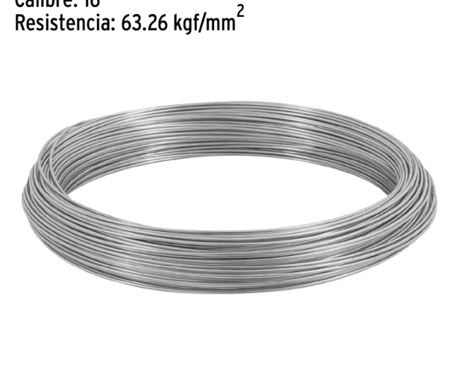 Kilo de Alambre Galvanizado, Calibre 16, Fiero