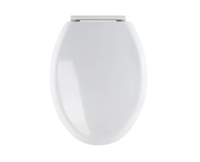 Asiento Alargado para Wc One Piece, Cierre Lento, Blanco, Aqua