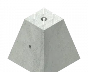 Base Piramidal Concreto 40x80x100 Cm