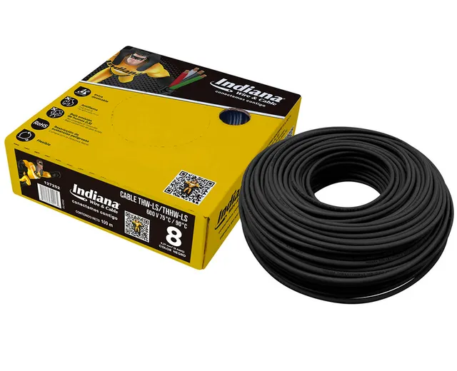 Cable Thw-ls Calibre 8 - Negro