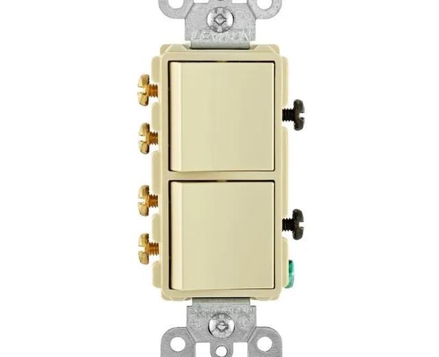 Apagador Decora Doble 15a, 120/277v 5634W