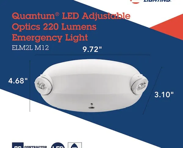 Lampara de Emergencia Lithonia Elm2l-m12
