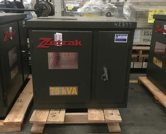Trasnformador Seco 75 Kva 440-220v Delta Estrella Zetrak