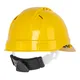 Casco de Seguridad Ventilado, Ajuste de Matraca - Amarillo