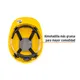 Casco de Seguridad Ventilado, Ajuste de Matraca - Amarillo