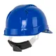 Casco de Seguridad Ventilado, Ajuste de Matraca - Azul