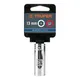 Dado Largo de  13 Mm , 6 Puntas, Cuadro 1/4', Truper