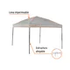 TOLDO PLEGABLE DE 3 X 3 M