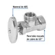 Llave Angular 1/2", Multivuelta, Roscable, Foset