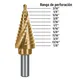 Broca Escalonada Titanio 12 Escalones 3/16" A 7/8", Expert