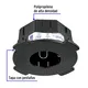 Bote Integral de 8 Cm, Aro Interno de 8 Cm, Volteck